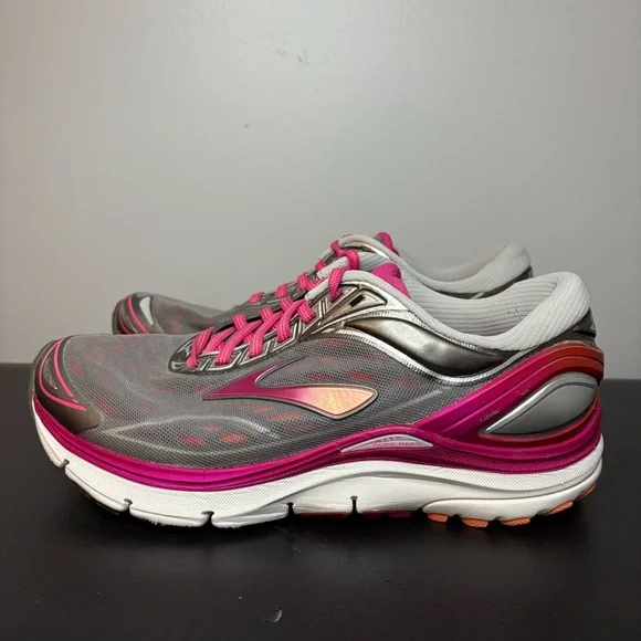 Brooks Transcend Women's Running Shoes Gray Pink Low Top M 1202091B149